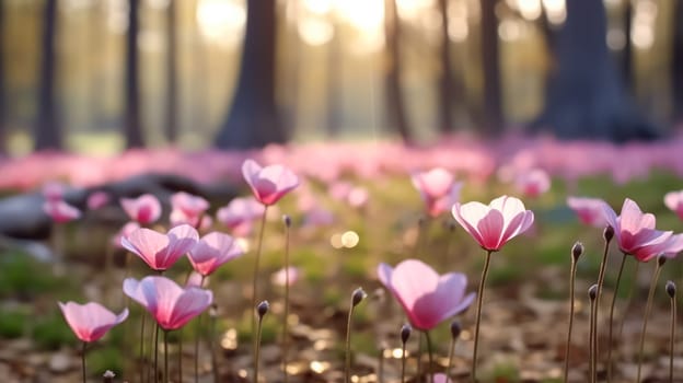 Vibrant cosmos flowers bloom gracefully in the garden, showcasing their beauty and adding a burst of color to natures canvas. Summer joy captured in petals.