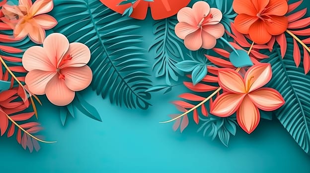 Vibrant tropical allure. Exotic pattern with lush jungle plants and tropical leaves. Transform your design with the vivid colors of natures tropical beauty.