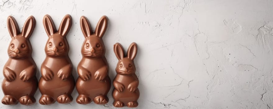 Festive Chocolate Bunny Banner for Easter Holiday Collection