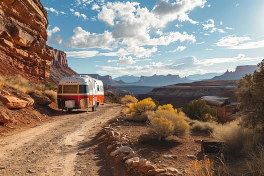 Photo of a cozy travel trailer providing comfort and independence to enjoy your adventures on the roads with confidence.