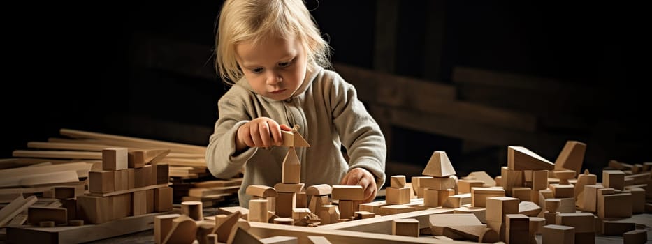 A child makes a cookie. Selective focus. food. Generative AI,