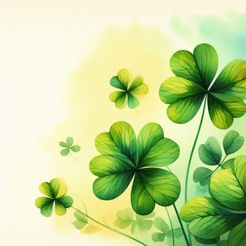 Clover for St. Patrick's Day. Generative AI. High quality illustration