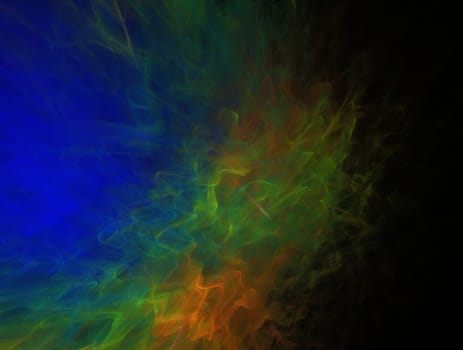Imaginatory lush fractal texture image abstract background