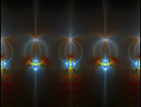 Imaginatory lush fractal texture image abstract background