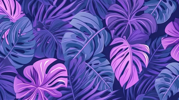 Lively neon tropical leaves in a captivating set of hand drawn illustrations. Bursting with color, featuring exotic tree and plant foliage, and vibrant palm leaves. Perfect for dynamic design projects.