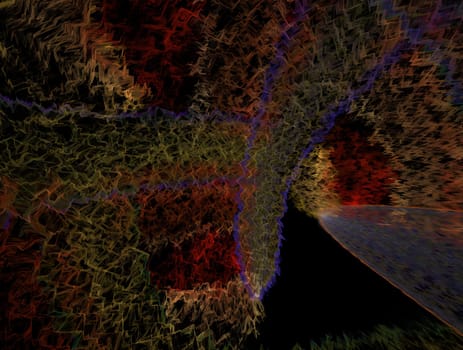 Imaginatory lush fractal texture image abstract background