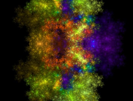 Imaginatory lush fractal texture image abstract background