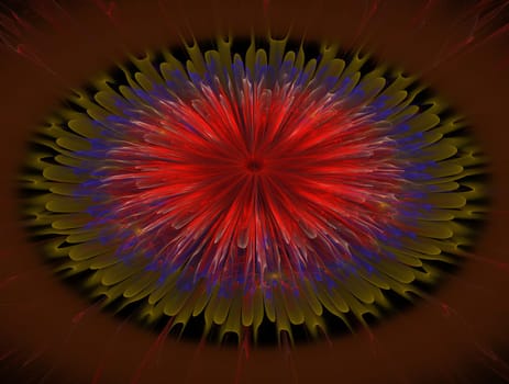 Imaginatory lush fractal texture image abstract background