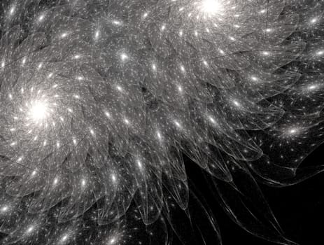 Imaginatory lush fractal texture image abstract background