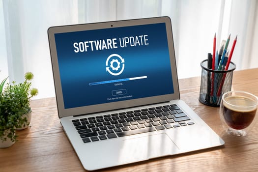 Software update on computer for modish version of device software upgrade