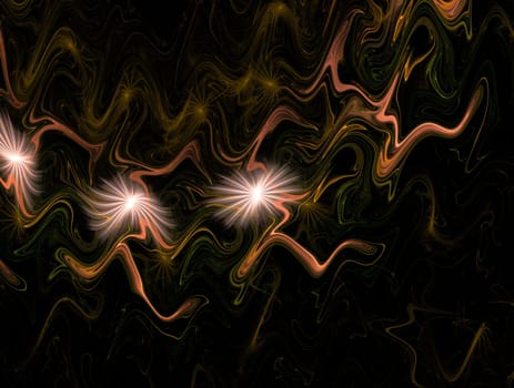 Imaginatory lush fractal texture image abstract background