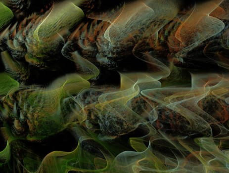 Imaginatory lush fractal texture image abstract background