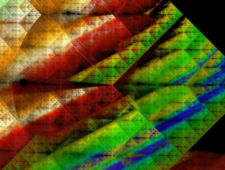 Imaginatory lush fractal texture image abstract background