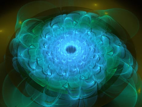 Imaginatory lush fractal texture image abstract background