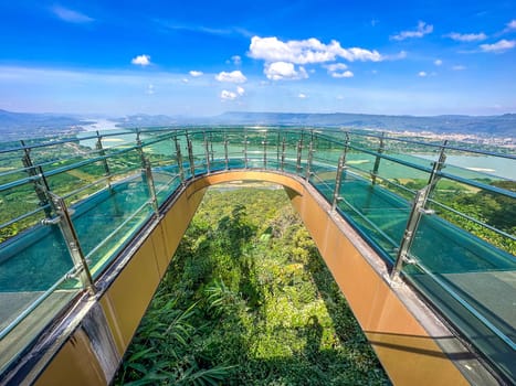 Skywalk Wat Pha Tak Suea in Nong Khai, Thailand, south east asia