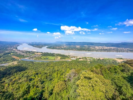 Skywalk Wat Pha Tak Suea in Nong Khai, Thailand, south east asia