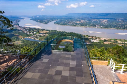 Skywalk Wat Pha Tak Suea in Nong Khai, Thailand, south east asia