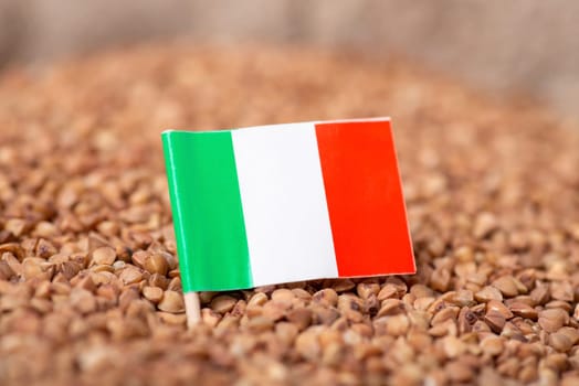 Export of buckwheat to Italy concept