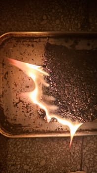 orange flame fire, background texture. High quality photo