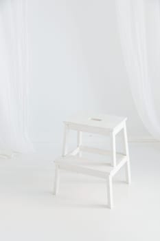White empty chair with a white background