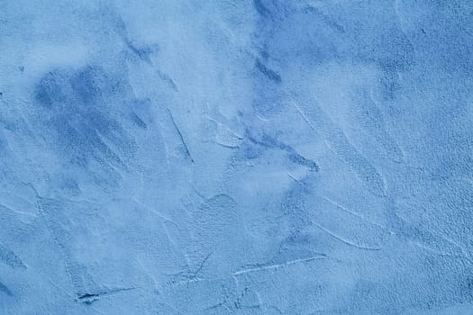 Abstract background of old blue plaster on the wall.. copy space, place for text,