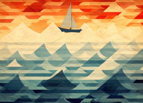 abstract ocean background with geometry shapes and water waves tide comeliness