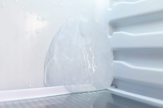 Ice forming inside of fridge because of malfunction