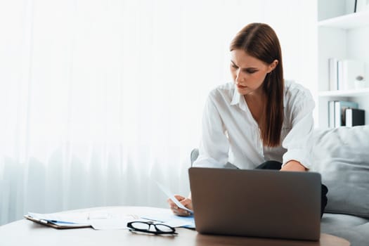 Stressed young woman has financial problems with credit card debt to pay utmost show concept of bad personal money and mortgage pay management crisis.