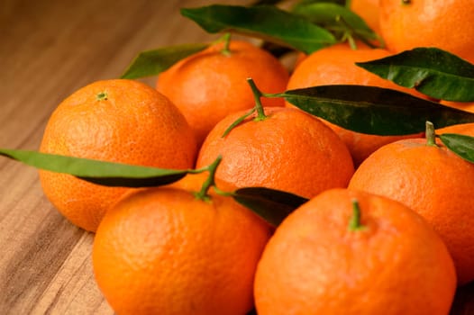 fresh juicy tangerines on a wooden table 11