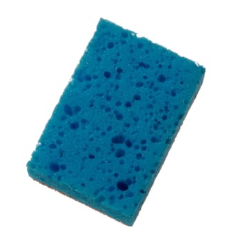 Rectangular dish sponge on isolated background