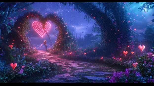 enchanted love forest in the valentines day pragma