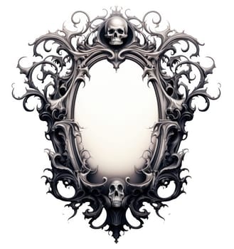 Dark Vintage Gothic Skull Skeleton Design: A Chilling Juxtaposition of Death and Artistry