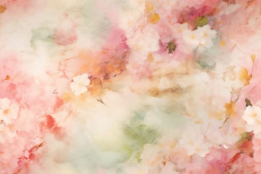 Abstract Watercolor Splash: Pink Paper Brush Strokes on White Background