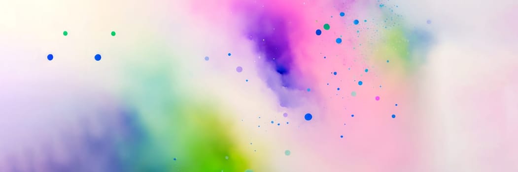 Abstract watercolor background in rainbow colors. Generative AI