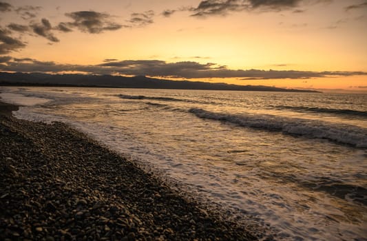 view of the Mediterranean Sea, mountains and sunset in northern Cyprus in autumn 2023 4