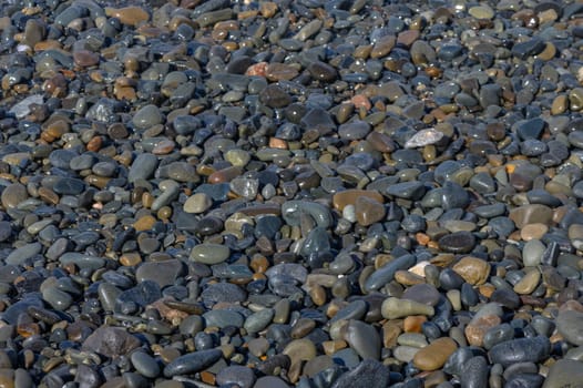 sea ​​stones on the beach of Cyprus in winter 5