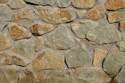 natural stone fence as a background