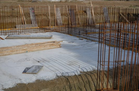 pouring the foundation of a residential building in Cyprus 3