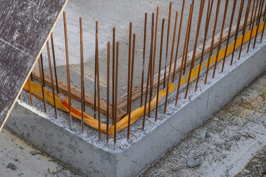 pouring the foundation of a residential building in Cyprus 1