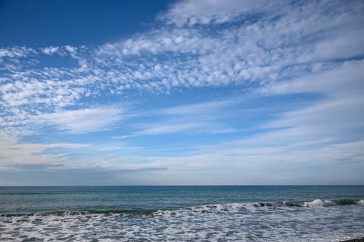 beautiful sky over the Mediterranean sea 1