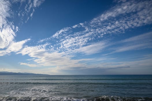 beautiful sky over the Mediterranean sea 3