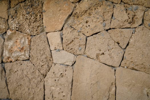 wall of real light stone as a background