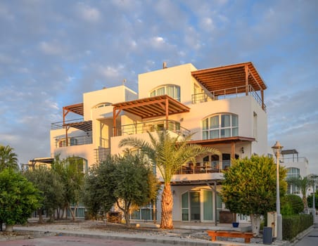 residential complex with a white house on the island of Cyprus 2