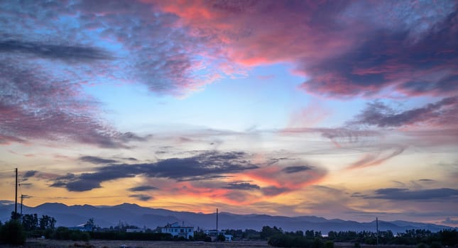 winter sky on the Mediterranean after sunset 7