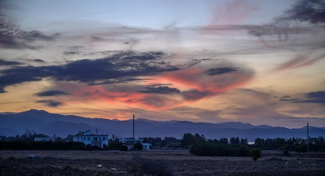 winter sky on the Mediterranean after sunset 6