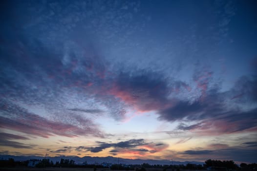 winter sky on the Mediterranean after sunset 1