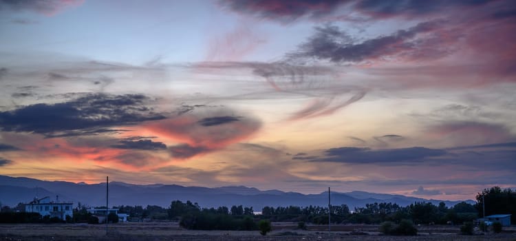 winter sky on the Mediterranean after sunset 9