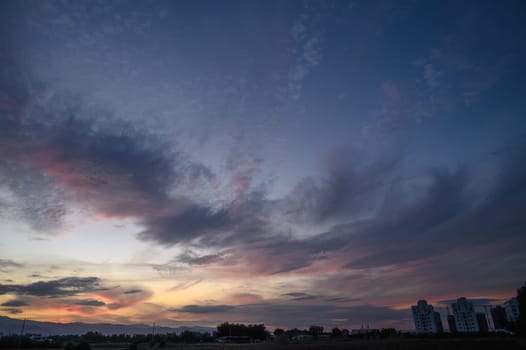 winter sky on the Mediterranean after sunset 2