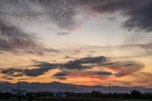 winter sky on the Mediterranean after sunset 4