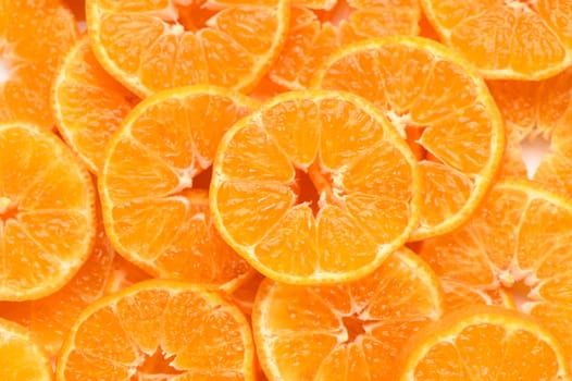 fresh juicy sliced ​​tangerines, background of sliced ​​tangerines 8